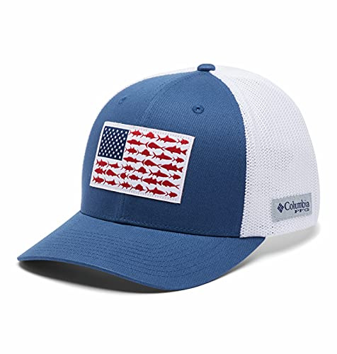 Columbia Unisex-Erwachsene PFG Fischflaggen-ballkappe aus Netzstoff Verschluss, Nachttier, Weiß, XXL
