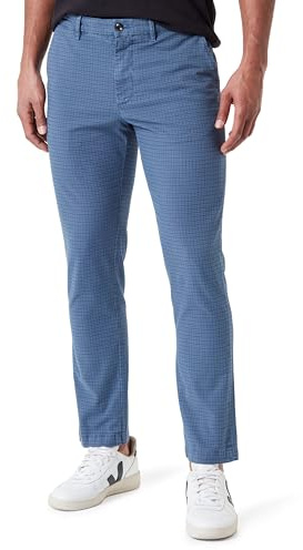 Tommy Hilfiger Pantalon Homme Denton Chino Straight Fit, Bleu (Aegean Sea), 34W/32L