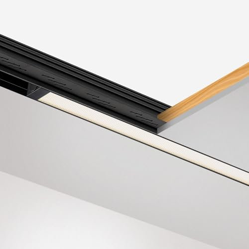 SCON 24V LED Lamp Head, Linear Floodlight Ceiling Wall Light for Recessed/Ceiling/Pendant Magnetic Track Lighting System (15W/3000K-4000K-5000K Switchable/90°/Ra85)