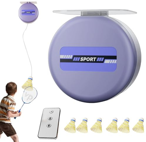 Badminton Training Tool - Adjustable Badminton Trainer | Badminton Rebound Training Tool for Kids, Badminton Solo Training Tool, Adjustable Badminton Training Tool