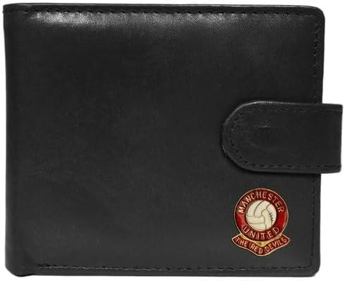 Manchester United Football Club Black Leather Wallet
