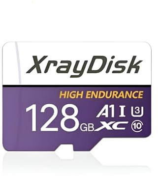 Tarjeta Micro-SDXC Alta Resistencia, 128GB, Clase 10, A1, U3, con Adaptador SD (128, GB)