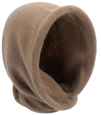 Öronskydd barn varm flickor varm halsduk hatt stickad mössa hatt med justerbar balaklava damer, kaki, one size