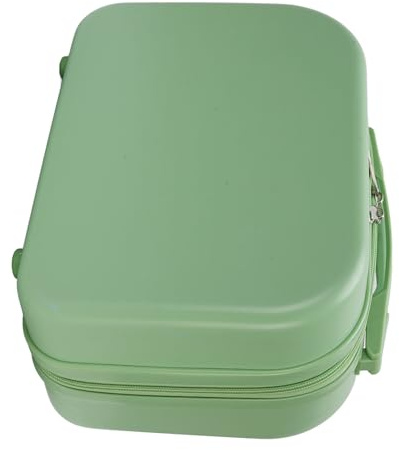 Bediffer Valise de Vélo Pliante, Sac de Rangement Portable pour Les Déplacements Courts, Bagage à Main Robuste pour Bloc de Transport Avant, Mini Valise de 14 Pouces, Matériau ABS (Vert)