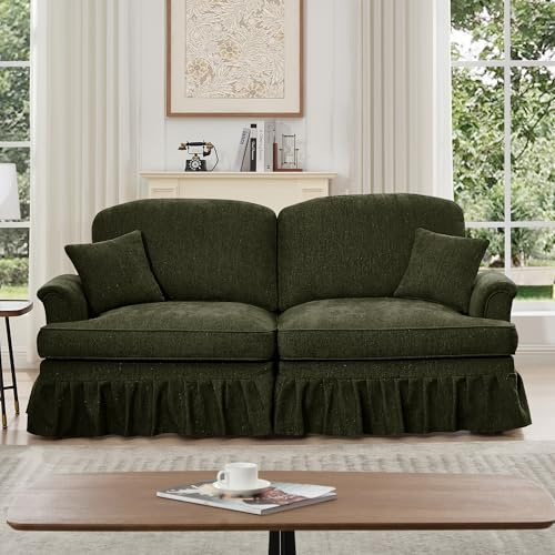 KEIKI 76 2Seat Modular Velvet Sofa Couch for Garden Home Small Space Style Conscious Nature Lovers Warm Inviting Comfy Supportive Rest Space Elegant Premium Premium Design Green