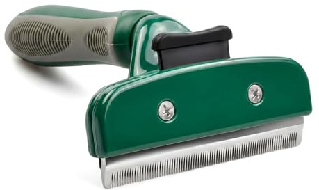 Spazzola per cane e gatto per pelo corto, deShedding Tool, ettine per toelettatura per sottopelo elimina sottopelo e infeltrimenti, Design migliorato