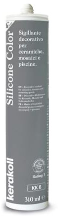 Kerakoll SILICONE COLOR KK8 sigillante decorativo piastrelle ceramiche mosaici e piscine 310 ML