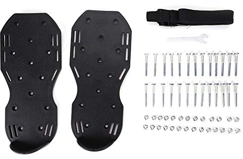 Scarpe con aeratore per prato Scarpe con suole scarificanti per 'aerazione del prato semplice e facile Scarpe con aeratore per prato Sandali con 3 cinghie regolabili e chiodi in