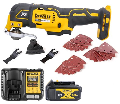 DEWALT DCS355N 18V Oscillating Brushless Multi-Tool with 1 x 4.0Ah DCB182 Battery & Charger