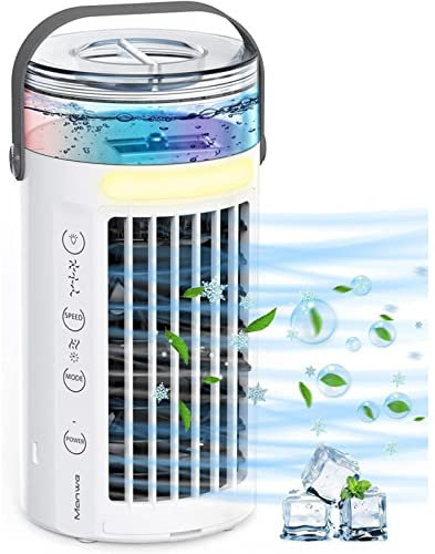 Mini Condizionatore D'Aria, Compatto E Portatile Condizionatore Da Scrivania - Usa Solo Acqua Pulita Rinfrescatore D'Aria - per Dell'Ufficio Domestico