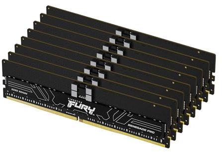 Kingston FURY Renegade Pro EXPO 128GB 6000MT/s DDR5 ECC Reg CL32 DIMM (Kit of 8) Memory Overclockable ECC registered DIMM- KF560R32RBEK8-128