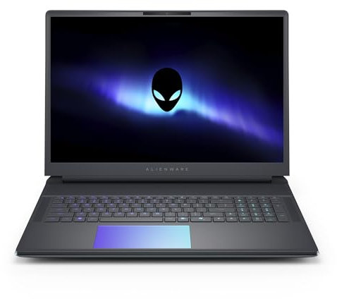 Alienware 18 Area-51 Gaming Laptop 18 Inch QHD+ 300Hz G-Sync, Intel Core Ultra 9 275HX, NVIDIA GeForce RTX 5080, 32GB DDR5 RAM, 2TB SSD, Windows 11 Home, Cryo-tech, AlienFX RGB QWERTZ - Liquid Teal