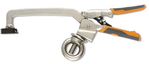 BORA Auto Adjust Drill Press Clamp 6 Inch Hold Down Clamps for Woodworking | Bench Vise Grip Clamps | Welding Table Clamps & Drill Press Accessories | Locking Clamp Tool