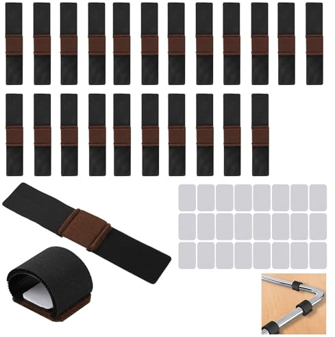 24 Piezas Protectores de Fieltro Autoadhesivos para Muebles, Almohadillas de Fieltro Antideslizantes para Patas de Sillas, Protege Suelos de Arañazos, Almohadillas Protectoras para Patas de Silla