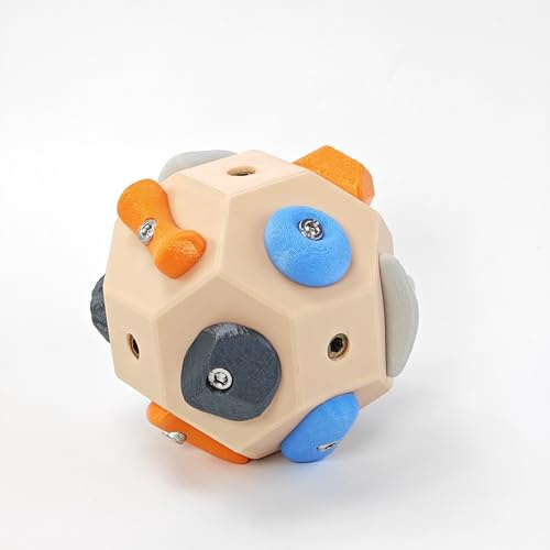 CRGANGZY Handcrafted Boulder Block, 3D Climbing Ball for Grip Strength, Finger Trainer Simulating Rock Wall Climbing Holds, Portable Rock Climbing Gift for Climbers & Bouldering Fans