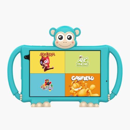 Logikids Buddy - Tablette Enfant - 8 - 3 a 8 Ans - Android 15 - WiFi 6-4 Go RAM - 64 Go + 256 Go - Éducative et Ludique avec Coque Silicone - Contrôle Parental - Kidjo 6 Mois Offerts