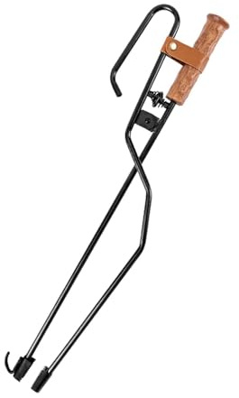 Baoblaze Pinzas para Chimenea, Brasero, Picnic, Agarrador de Troncos, Abrazaderas para Carbón
