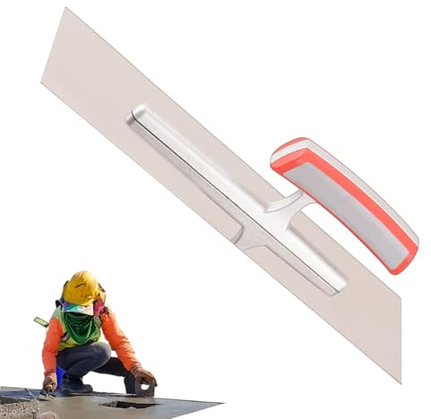-Slev platt betongfinish – lätt fogspackel, ergonomiskt handtag, kakel-, murverkshandverktyg för putsning för att uppnå den perfekta finishen.