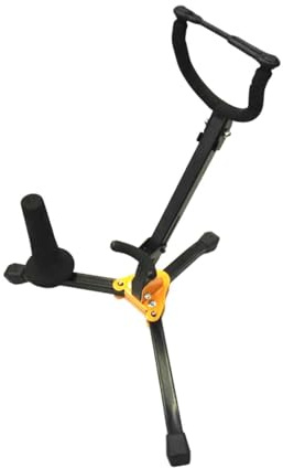 QUXVUIS Supporto per treppiede per sassofono versatile, supporta diversi tipi di sassofono con montaggio e stoccaggio compatti Supporto per treppiede per per strumenti a fiato