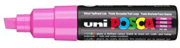 Uni-Ball Posca PC-8K Punta smussata Rosa 1pezzo(i) evidenziatore