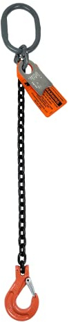 Advantage Rigging - Chain Sling - 1/2 x 5' Single Leg with Sling Hook - Grade 100