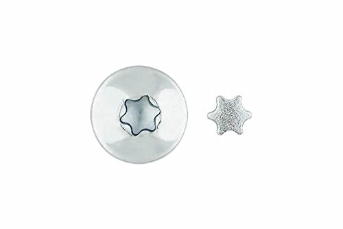 Index ESTRINV40Z - Estrella zincada, tornillo inviolable inv40zinc (Envase de 100 Ud.)