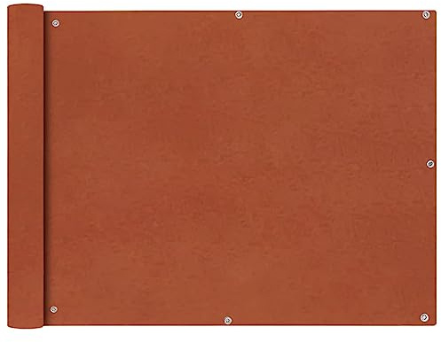 vidaXL Toldo para Balcón de Tela Oxford Terracota 90x600 cm Lona para Terraza