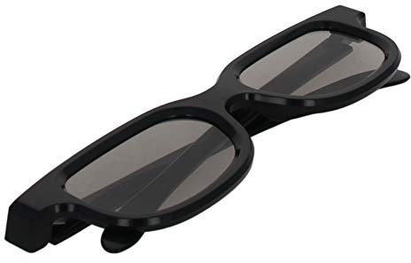 Othmro Lunettes de Style 3D Durables Lunettes de Visionnement 3D Lunettes de Jeu de Film 3D Gris-Gris Lunettes 3D Cadre Lentille en Résine Blanche pour 3D TV Cinéma Films à la Maison