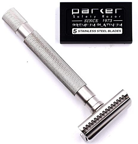 Parker rasoio di sicurezza satin chrome semi slant