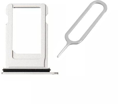 FPC Silver - Replacement Sim Card Tray & Eject Pin Tool, Compatible with iPhone SE 2020 & 2022