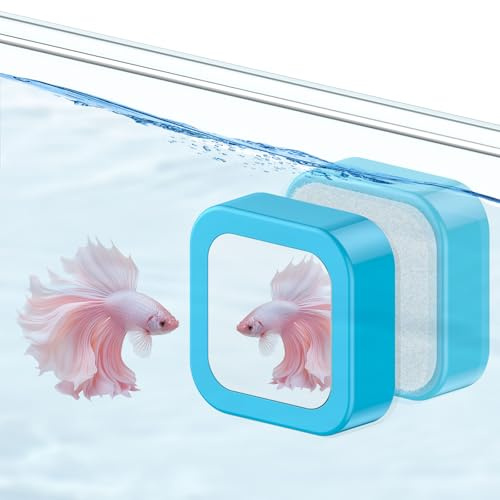 Pawfly nettoyant magnétique Aquarium Verre Aquarium Aquarium Brosse magnétique avec Miroir 3.8cm Mini Aquarium Scrubber pour Aquariums jusqu'à 1cm d'épaisseur 40l (ne Peut Pas flotter)