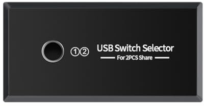 JNJOOD Boîtier de Commutation Partagé USB à Deux Entrées et Quatre Sorties Compatible avec Divers Périphériques USB 3.0