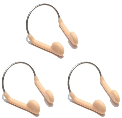 3 Pinzas nasales para natación, Unisex, para competición de natación, para Entrenamiento, con Estuche para Deportes acuáticos y Piscina.