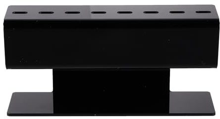 TOYANDONA Support en Acrylique pour Pinces à Épiler 8 Trous, Étui de Rangement pour Outils Extensions de Cils, Maintien Propre et Ordonné pour Usage à Domicile
