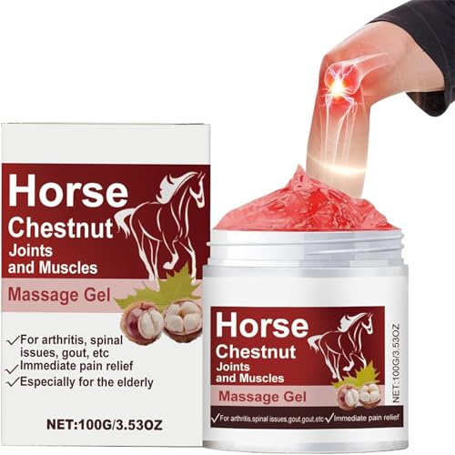 Baume pour cheval chauffant extra fort, gel de massage musculaire 100 g, gels qui stimule la circulation et soulage naturellement les articulations, gels de soulagement des pieds, pour les
