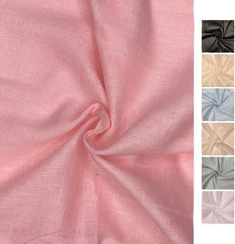 CraftsFabrics Premium Muslin Fabric 100% Cotton Cloth by The Metre – 150cm Wide Cheese Cloth for Cooking, Straining, Baking, Embroidery, Sewing & Crafts (65 GSM Muslin Fabric)