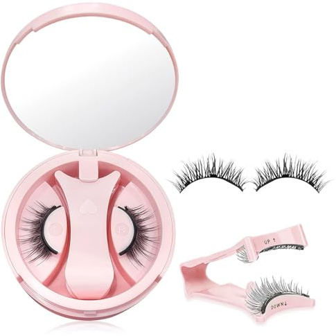 Pestañas postizas magneticas,Pestañas Magnéticas con aplicador,Réutilisable Faux Cils Magnetique, Aspecto natural, No necesita pegamento,para el Maquillaje Diario(Style H01)