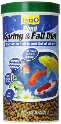 TetraPond Spring And Fall Diet 7.05 Ounces, Pond Fish Food, For Goldfish And Koi