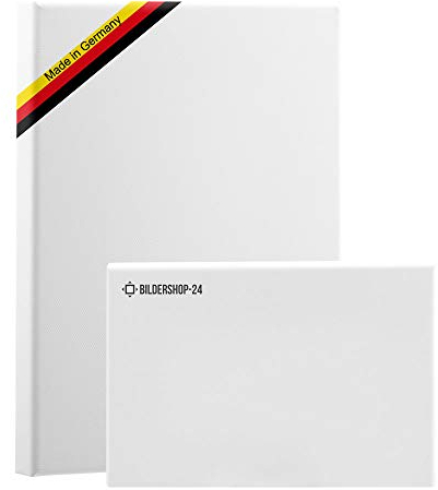 Bildershop-24 Bespannter Keilrahmen Galerie Leinwand (unbedruckt), 60x120cm, 380g/m² (100% PES), 39 mm (Premium)