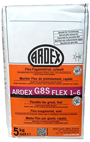 ARDEX Mortier de joint flexible G8S - Rapide - 1-6 mm - 5 kg - Anthracite