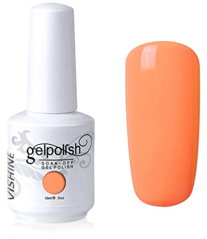 Moiselle 15 ml Nagellack Gel Semi-Permanent UV LED den 298 Farben Verschiedenen Nail Art Maniküre hell orange No. 809