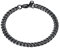 PROSTEEL Herren Armband 6mm Edelstahl Panzerkette Armband schwer Glieder Link Kettenarmband Armkette Armreif, Länge 19cm, schwarz