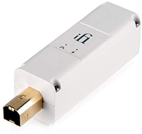 iFi iPurifier3 – USB 3.0 Störsignalfilter für Audio, USB-Daten und USB-Spannung mit Active Noise Cancellation (ANC) USB Buchse Typ-B, weiß/für Audio-Anwendungen, HiFi, Home-Cinema, Computer