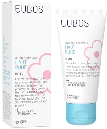 CREMA INTENSIVA DE EUBOS PIEL EN CALMA: crema para pieles ásperas, secas y con dermatitis atópica | Para niños y bebés a partir de 6 meses | Calma y alivia la irritación | 50ml