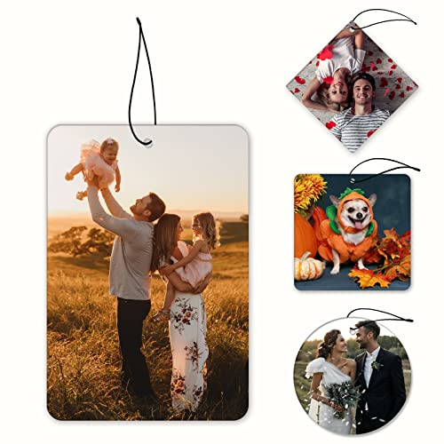 Désodorisants Personnalisés Pour Voitures, Désodorisants Photo Personnalisés, Désodorisants Sur Mesure Pour Voitures, Impression Recto-verso, Idéaux Pour La Famille et Les Cadeaux