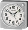 Seiko UK Limited - EU Alarm Clock, Grey & Black, Rectangular