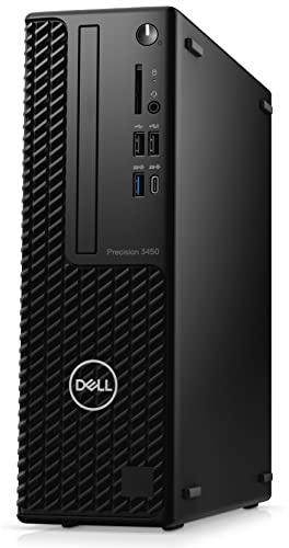 Dell Precision 3450 SFF Station de travail de bureau, Intel Octa-Core i7-11700 jusqu'à 4,9 GHz, 32 Go de RAM DDR4, SSD PCIe 2 To + disque dur 2 To, WiFi 802.11AC, Bluetooth 5.0, clavier et souris
