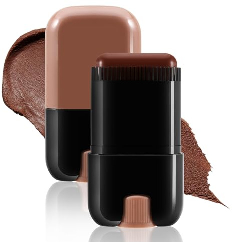 Boobeen Stick colorante per capelli 2 in 1 con pettine - Stick per ritoccare le radici, portatile e senza sbavature, copre le radici dei capelli grigi per donne e uomini