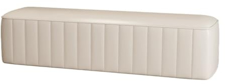Sängbänk Hushålls multifunktionell soffa Bänk Creative Checkroom Sovrum Rum Sängbord Entré Sko Omklädningsbänk(Vit,120 * 40 * 43cm)