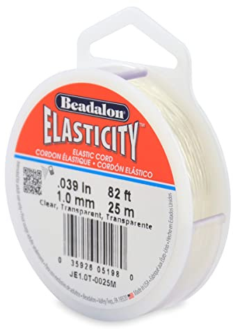 Beadalon 1.0 mm 25 m Elastcity, Clear